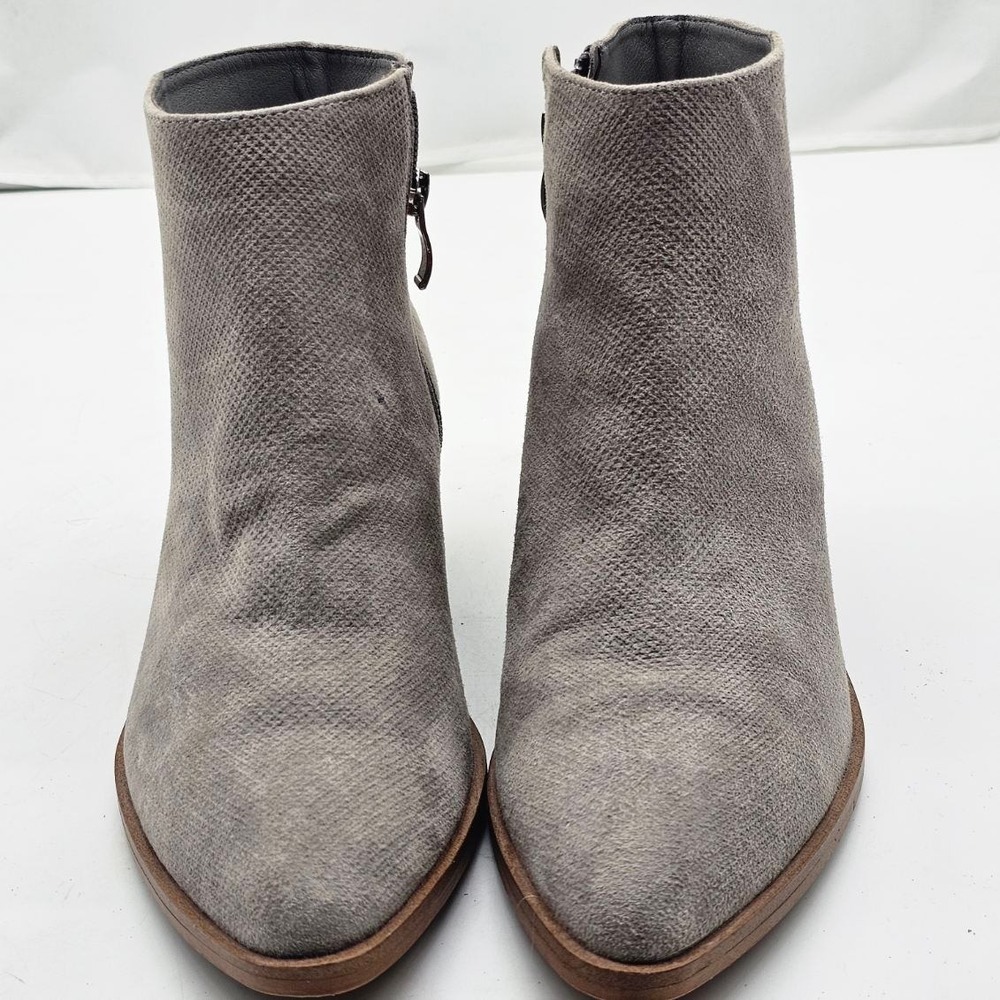 Michael by Michael Shannon Ankle Boots Women 9 Grey Booties Lesley Pointed Toe - Picture 2 of 11